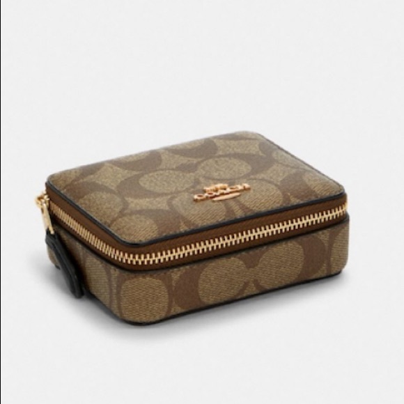 Coach Weekly Pill Box In Signature Canvas - Picture 1 of 4